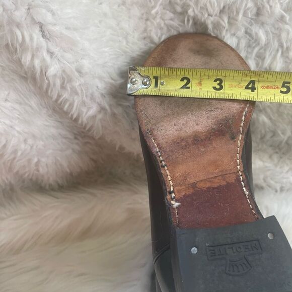 Vintage Justin Classic Black Roper USA Style 3133 Cowboy Boots Mens Size 8 - Picture 15 of 15